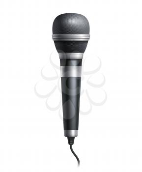 Vector microphone isolated on white background. Object illustration EPS10