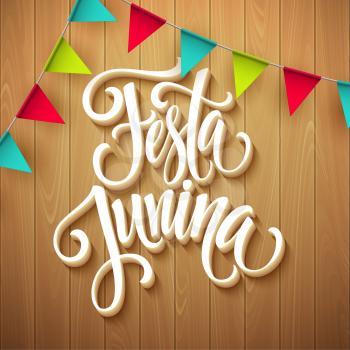 Festa Junina party greeting design. Vector illustration EPS10