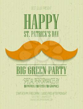 St. Patrick  Day greeting card  EPS 10