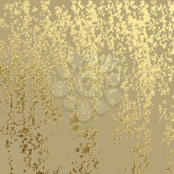 Golden grunge texture for creating patina scratch gold effect. Vector illustration EPS10