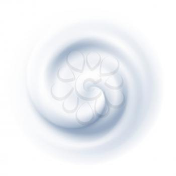 White Swirl Cream Texture Background. Vector illustration EPS10