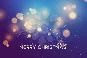Merry christmas Winter vector blurred background. Vector illustration EPS10