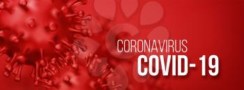 Coronavirus 2019-nCov novel coronavirus concept background. Realistic Vector illustration EPS10