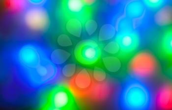 out of focus lights garlands. New Year, Christmas background