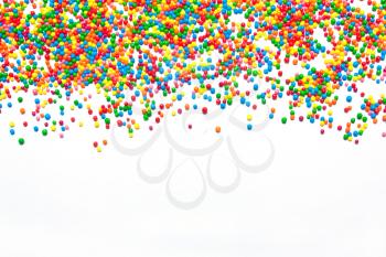 abstract festive background from colorful balls with place for text