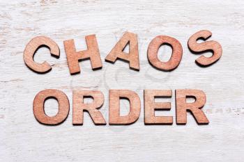 order and chaos.  Concept of business model, organization. 