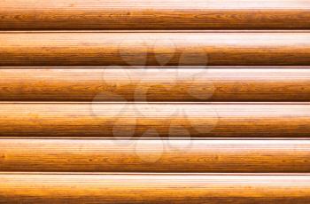 Horizontal brown wooden planks. Natural decorative texture.