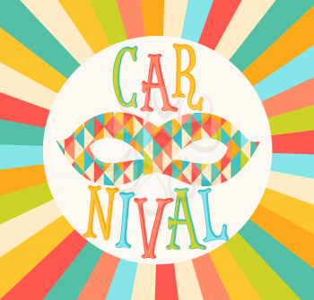 Vector of carnival funfair. Typographical design poster.