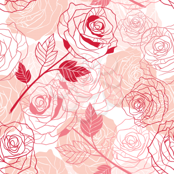 Floral background with roses.