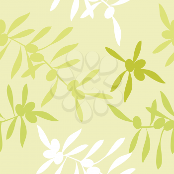 Seamless realistic olive oil background. Illustration vector.