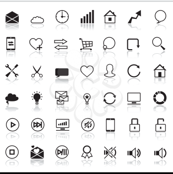 Set of 42 SEO internet icons.