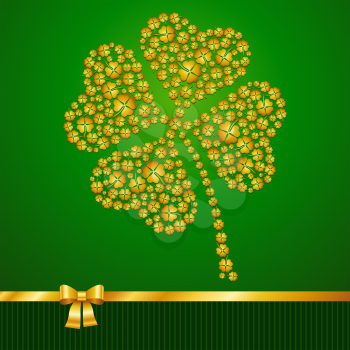 Saint Patrick's Day card background.