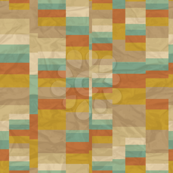 Seamless abstract retro geometric pattern.