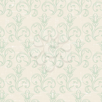 Seamless pattern of vintage ornament.