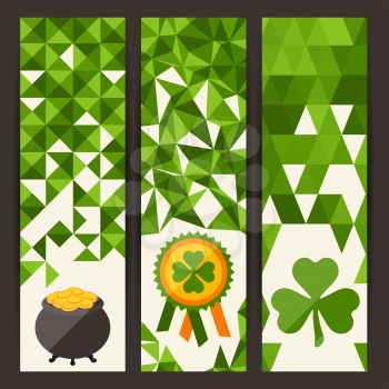 Saint Patrick's Day vertical banners.