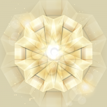 Abstract gold shiny background. Vector creative illustration.