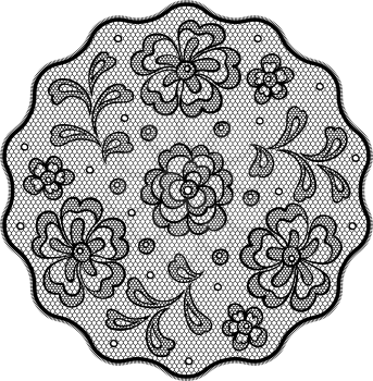 Vintage lace background ornamental flowers, invitation card.