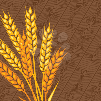Background with ears of wheat.