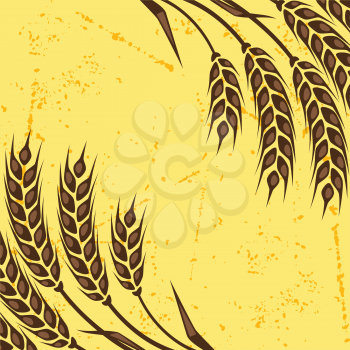 Background with ears of wheat.