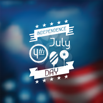 United States of America Independence Day greeting card.