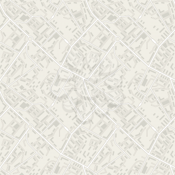 City map abstract seamless pattern vector background.