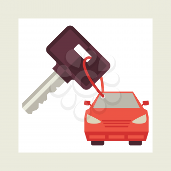 Illustration concept of auto loan in flat design style.