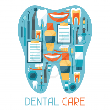 Medical background design with dental icons.