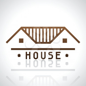 House logo template. Real estate design concept.