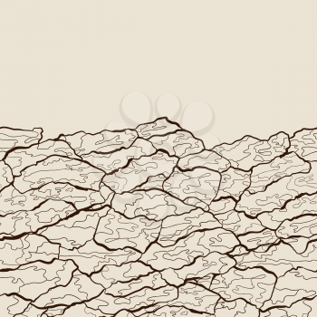 Vector seamless pattern of bark texture. Wood natural structure.
