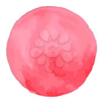 Watercolor brush spot. Pink aquarelle abstract background.