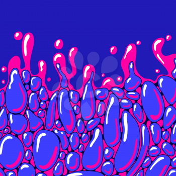 Bubbles are liquid. Space slime. Alien habitat is growing.