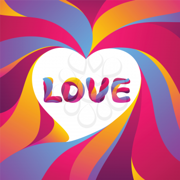 Happy Valentine Day greeting card. Love stylized typography. Romantic background. weeding design.