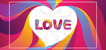 Happy Valentine Day greeting card. Love stylized typography. Romantic background. weeding design.