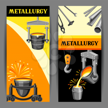 Metallurgical banners design.