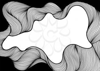 Background with wave line curls.