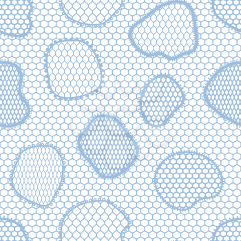 Seamless lace pattern with abstract shapes. Vintage fashion textile.