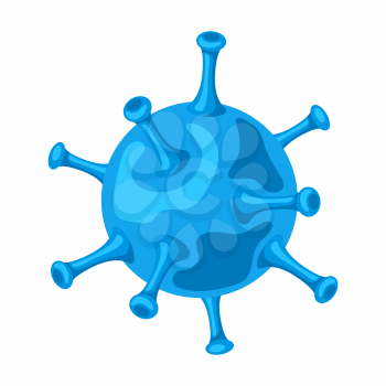 Influenza virus icon. Illustration solated on white background.
