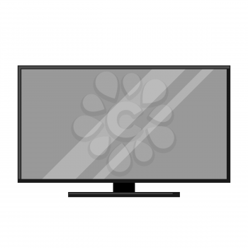Icon of television. Home appliance flat illustration.