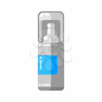 Injection ampoule icon in flat style. Medical illustration isolated on white background.