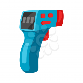 Illustration of medical digital thermometer. Health care, treatment and safety item.