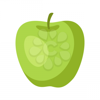 Illustration of stylized apple. Icon in carton style.
