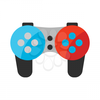Stylized illustration of gamepad. Home appliance or household item for advertising and shopping.