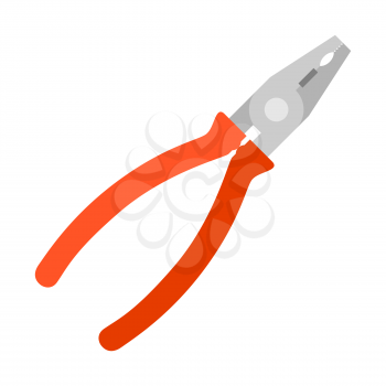 Illustration of pliers. Tool for repair and construction.