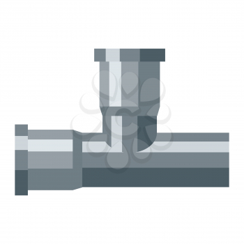 Illustration of pipe. Adversting icon or image for industry and shops.