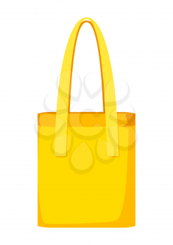 Illustration of shopping bag. Promotional template or adversting image for industry and business.