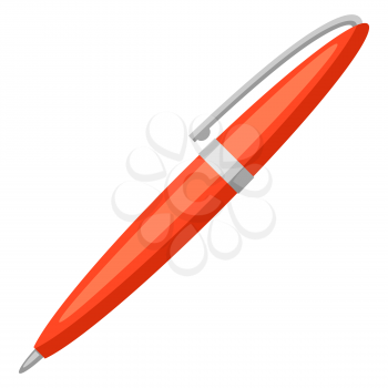 Illustration of pen. School education image for industry and business.
