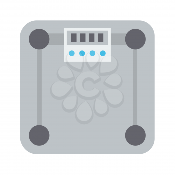 Icon of scales. Stylized sport equipment illustration. For training and competition design.