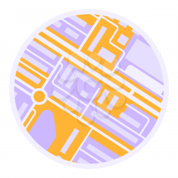 City map abstract background design. Illustration of streets, roads and buildings. Image for geography and cartography, travel and tourism.