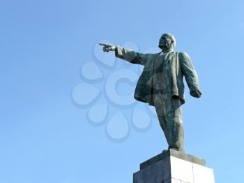 Lenin monument. Element of design.