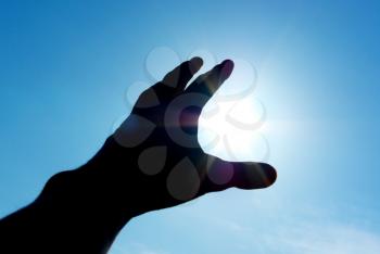 Hand to sun. Conceptual design.